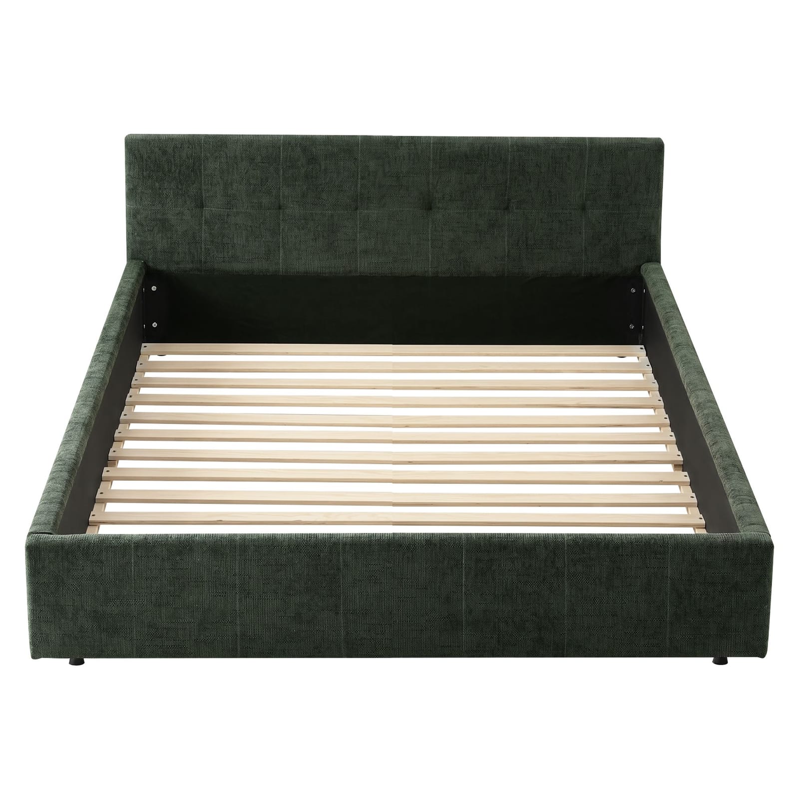 Double Bed Frame Heavy Duty Green 138x6x1.2cm