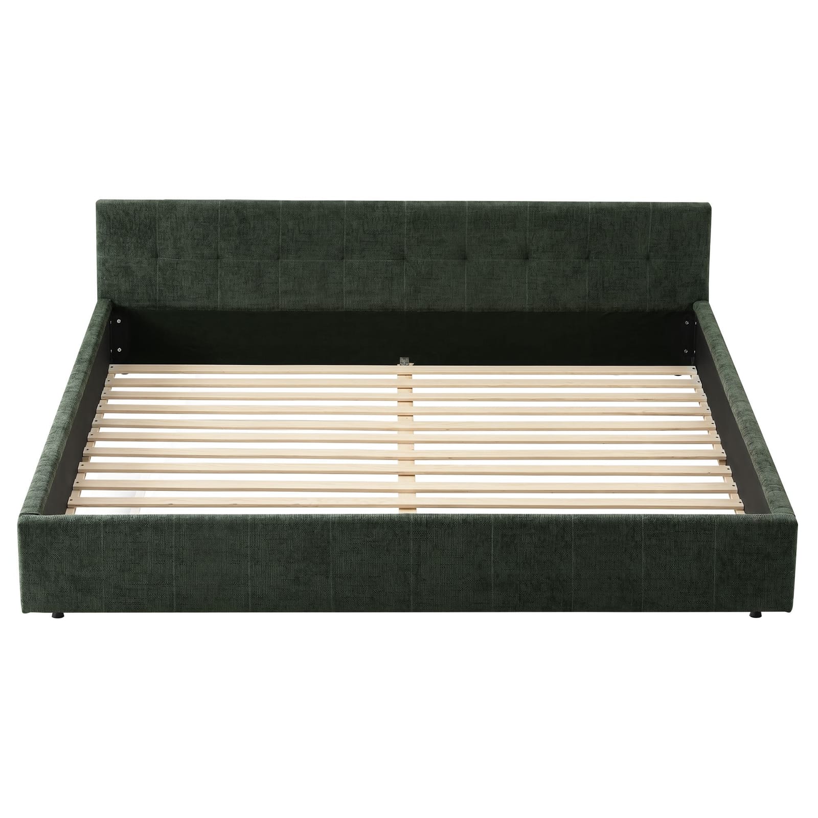 King Bed Frame Heavy Duty Green 183x6x1.2cm