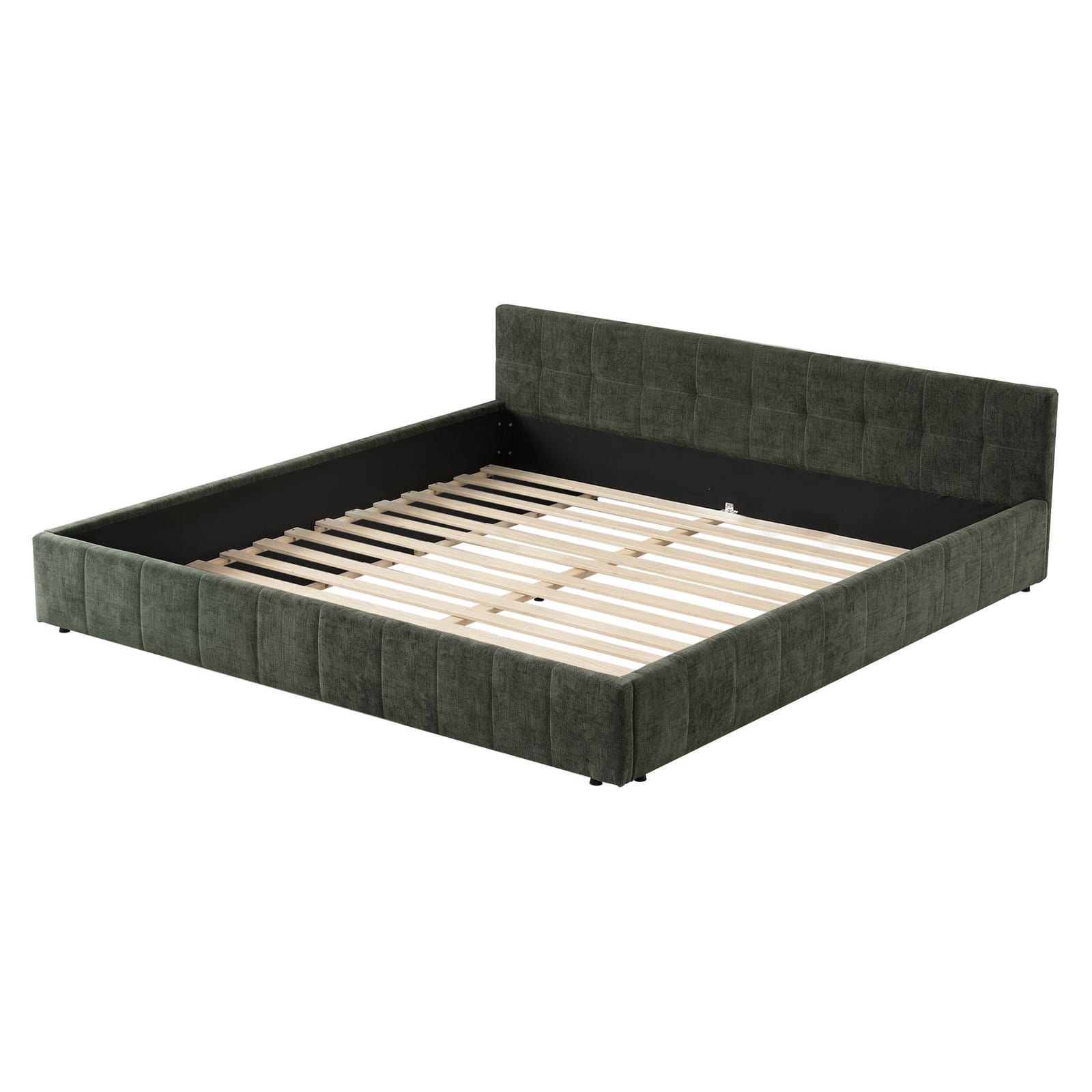 King Bed Frame Heavy Duty Green 183x6x1.2cm