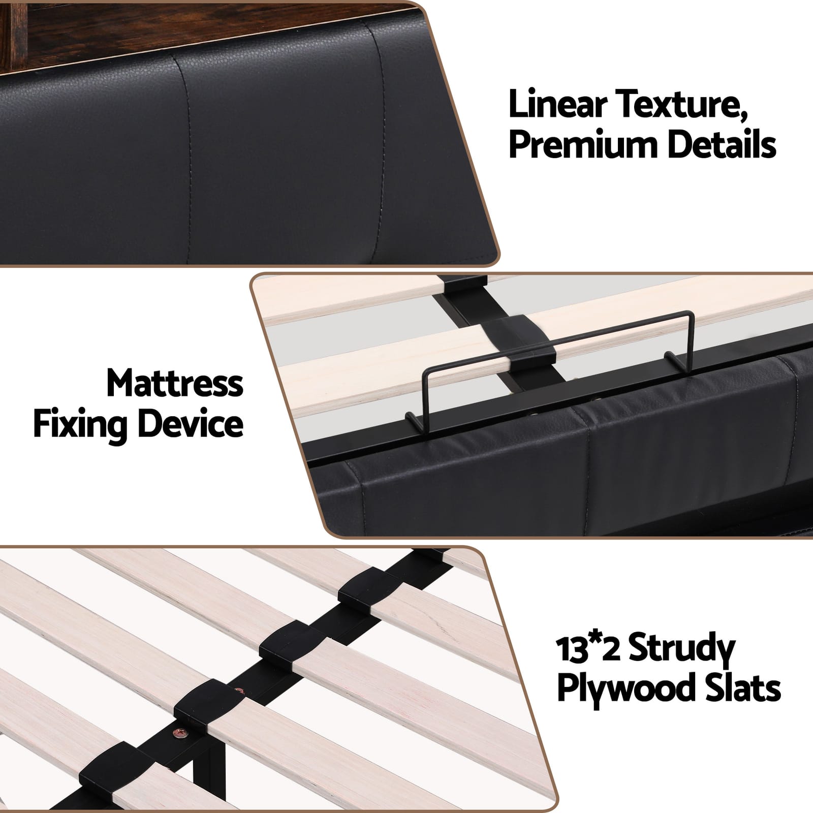 Queen Bed Frame With Storage 2x3cm