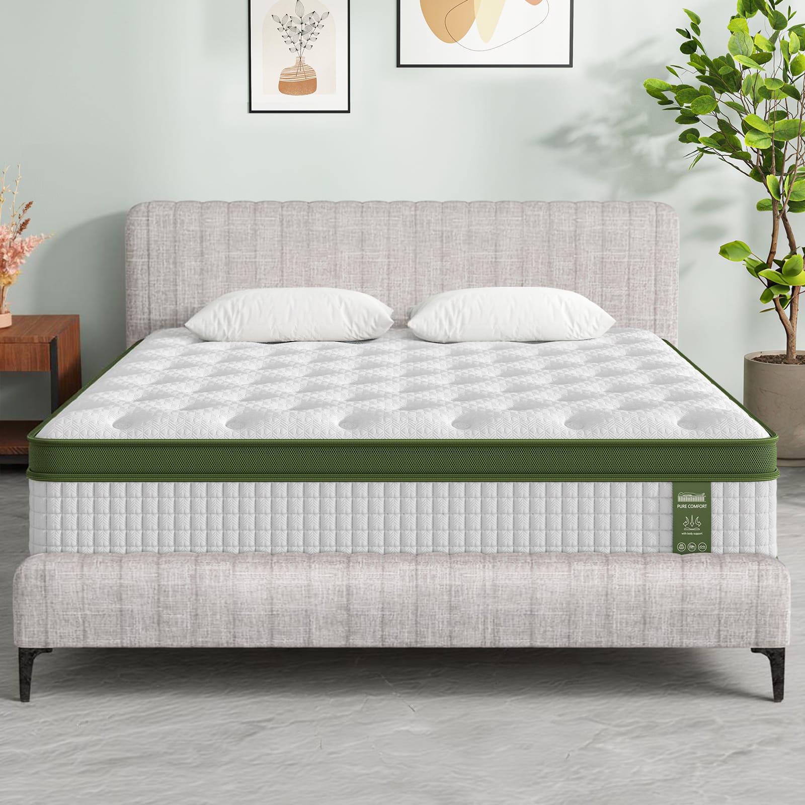King Bed Frame Mattress Set
