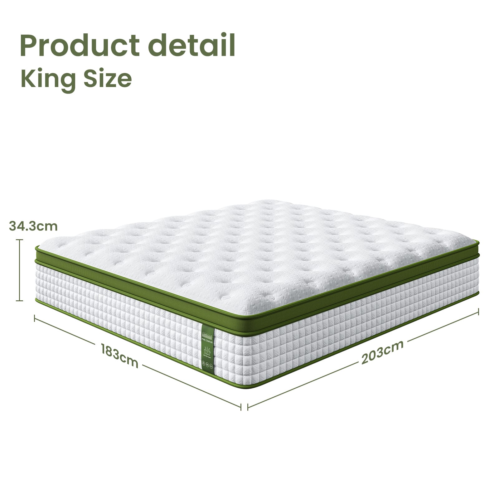 King Bed Frame Mattress Set