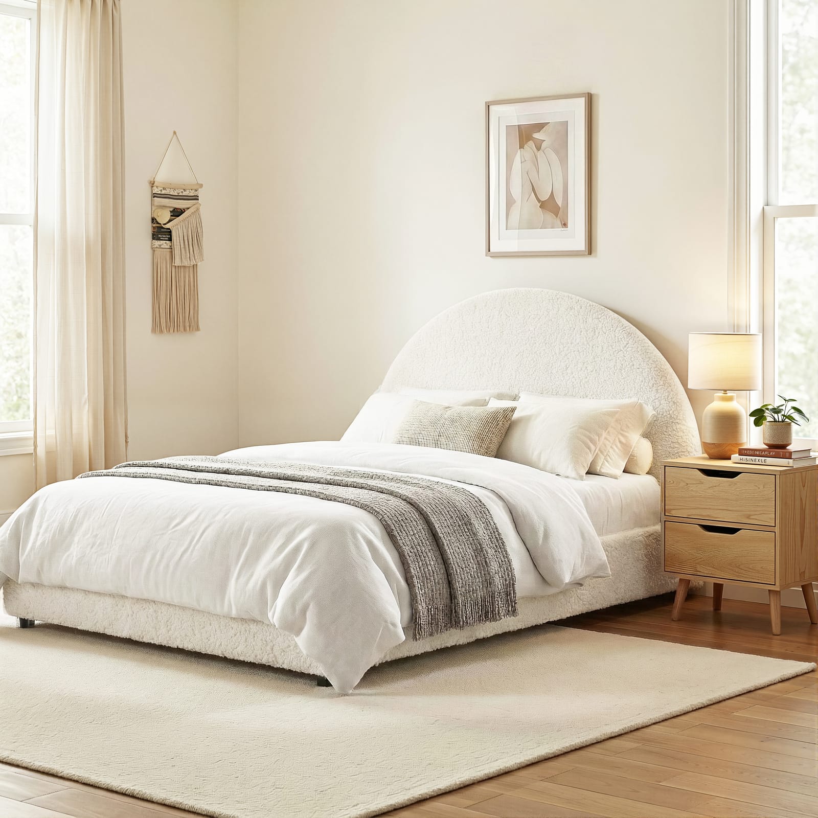 Queen Bed Frame Storage 216x160x99cm
