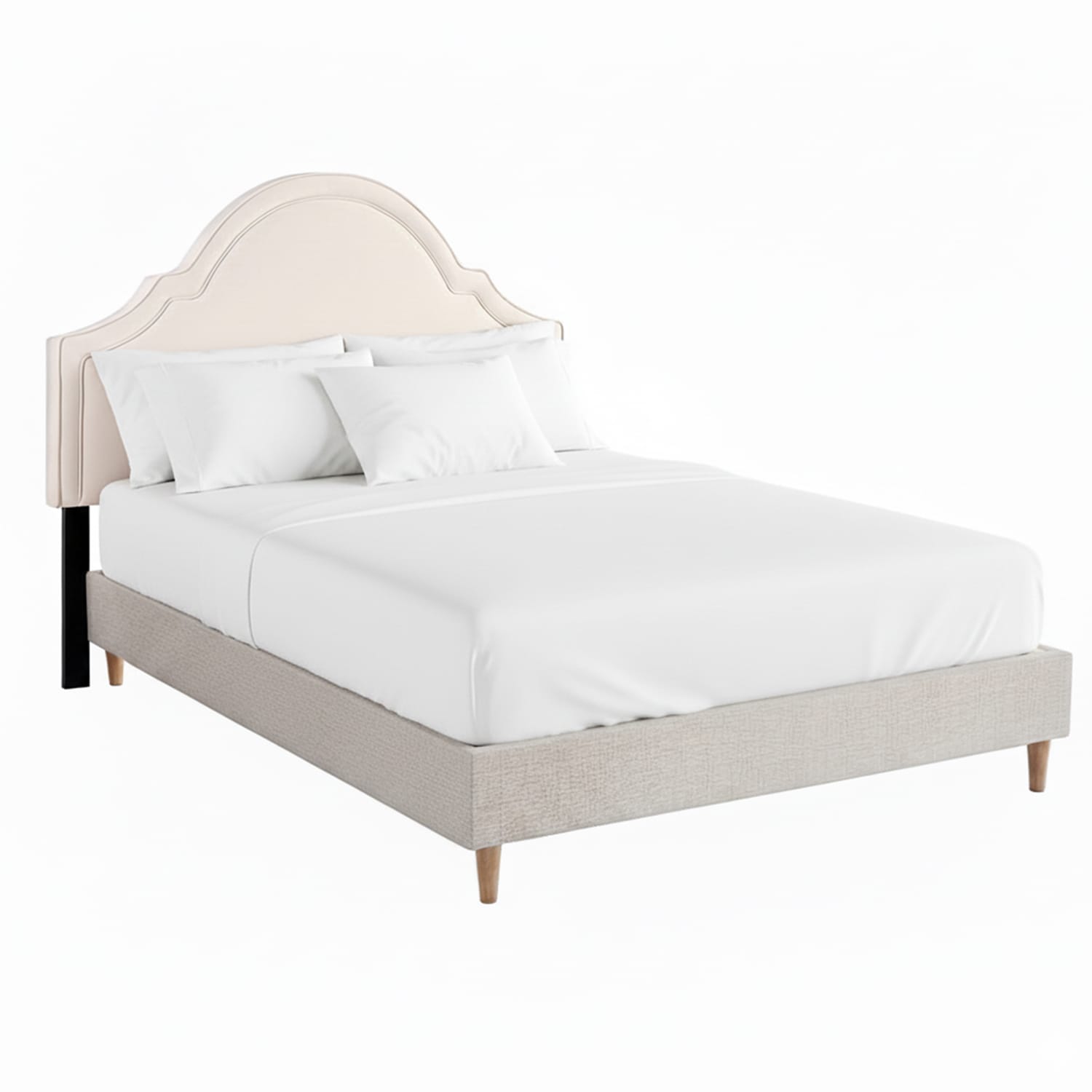 Queen Bed Frame Storage Velvet 153x203cm