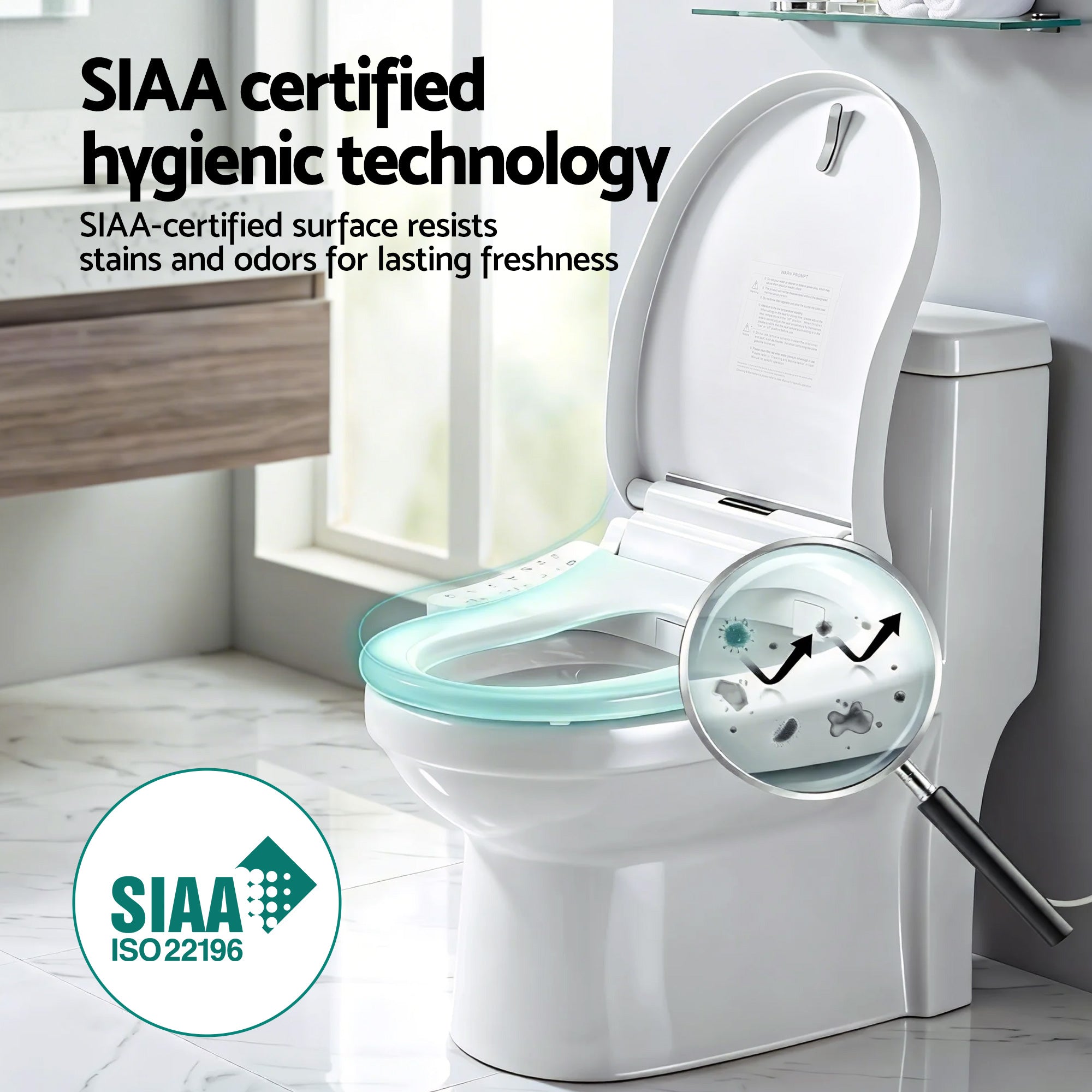 Cefito Smart Bidet Toilet Seat Cover D-Shape | Simpledeals
