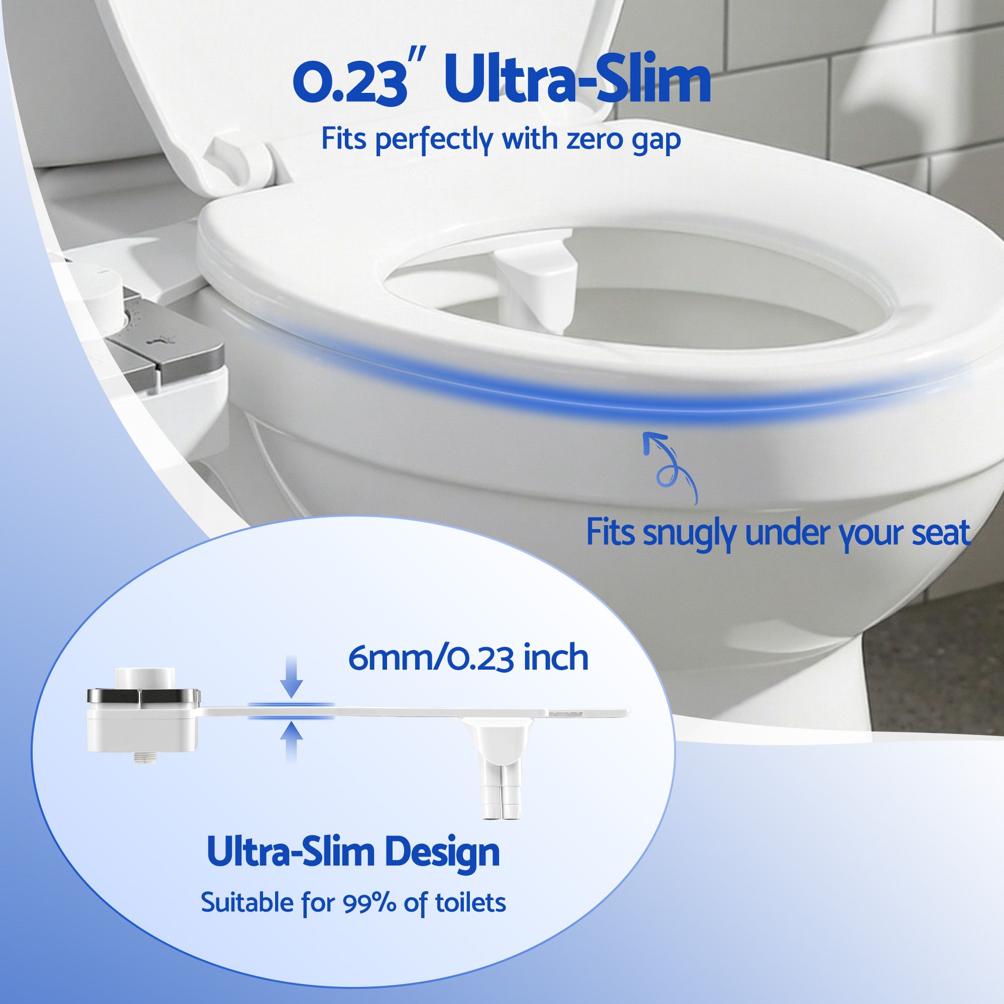 Bidet Attachment Dual Nozzle Non-Electric | Simpledeals