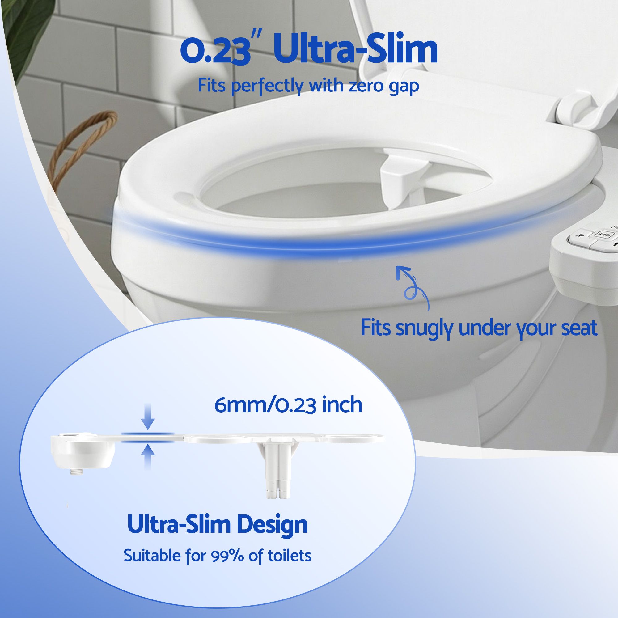 Bidet Attachment Dual Nozzle Self-Cleaning | Simpledeals