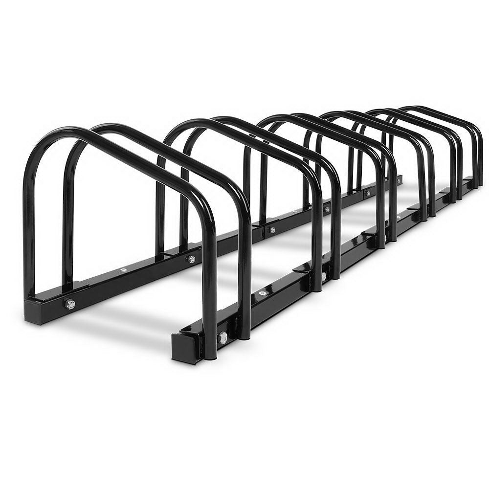 Portable Bike 6 Parking Rack Bicycle Instant Storage Stand - Black | Black colour