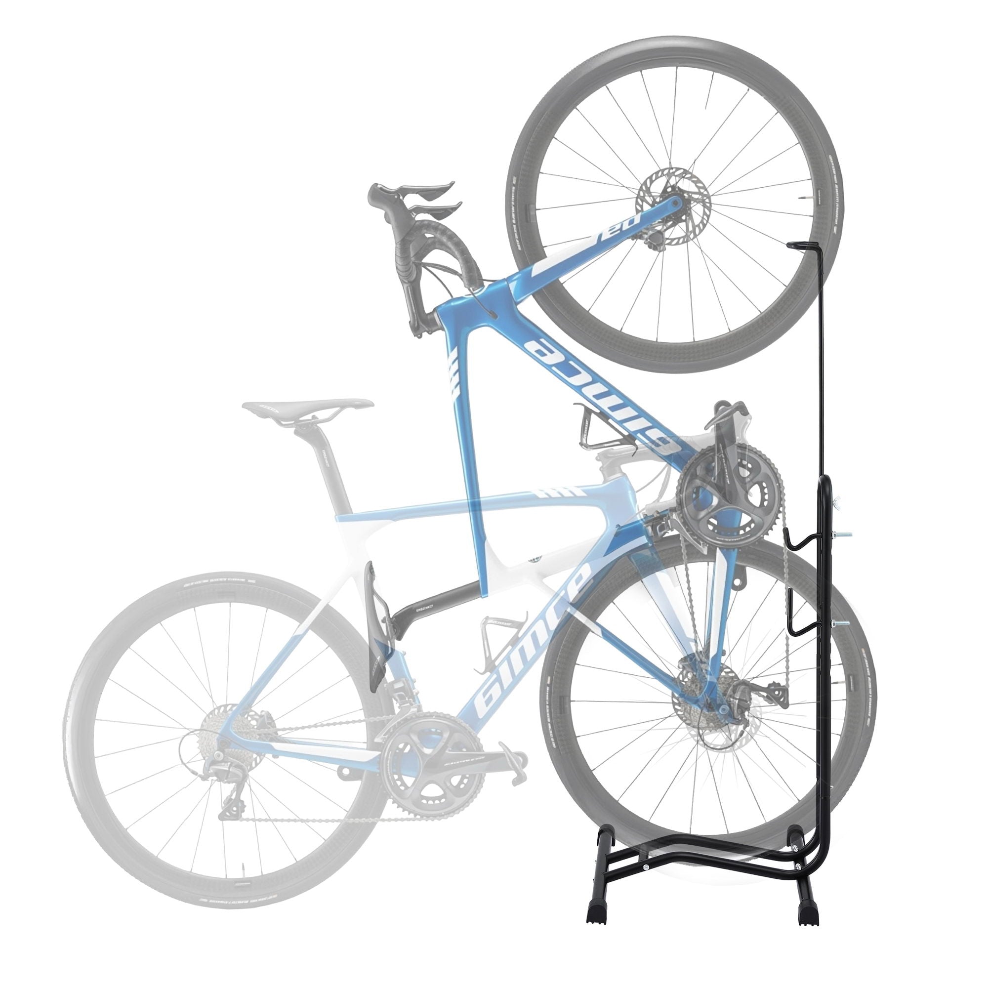 4-in-1 Adjustable Bike Parking Stand Vertical Rack 24-27.5 Inch