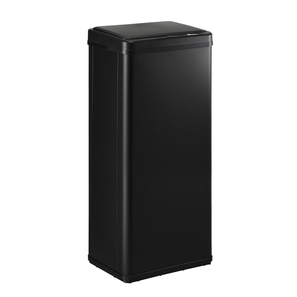 60L Motion Sensor Bin Stainless Steel Black
