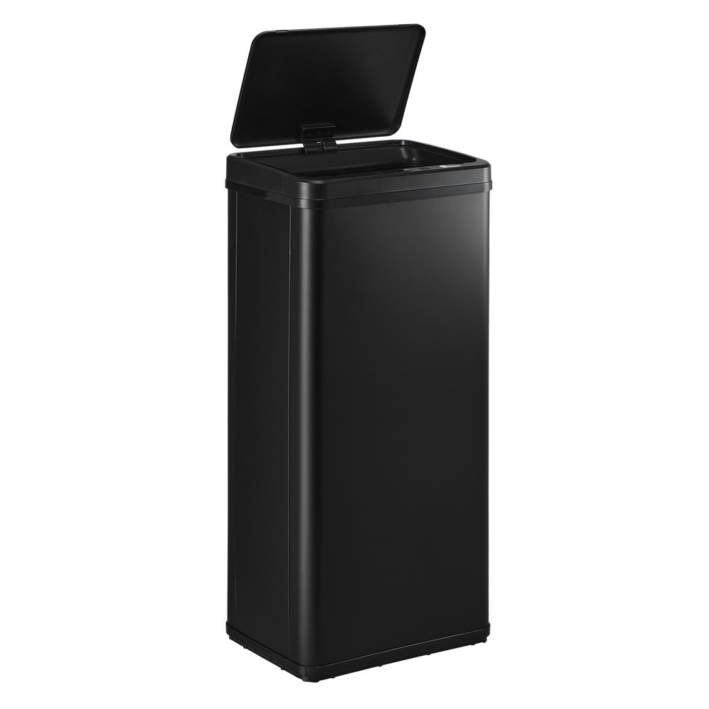 60L Motion Sensor Bin Stainless Steel Black