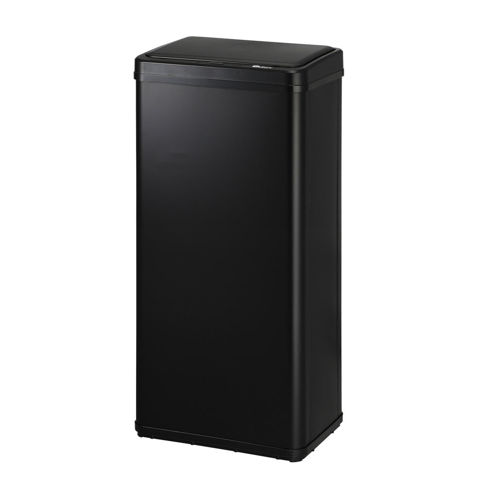 60L Motion Sensor Bin Stainless Steel Black