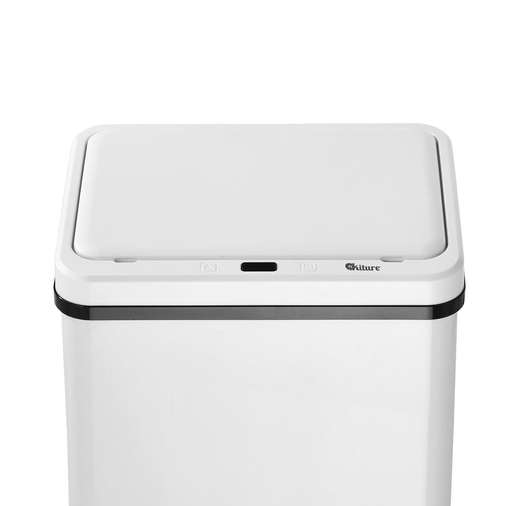60L Motion Sensor Bin Kitchen White | Simpledeals