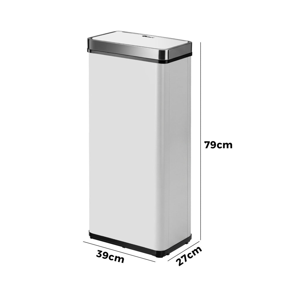 75L Motion Sensor Bin Stainless Steel Kitchen | Simpledeals