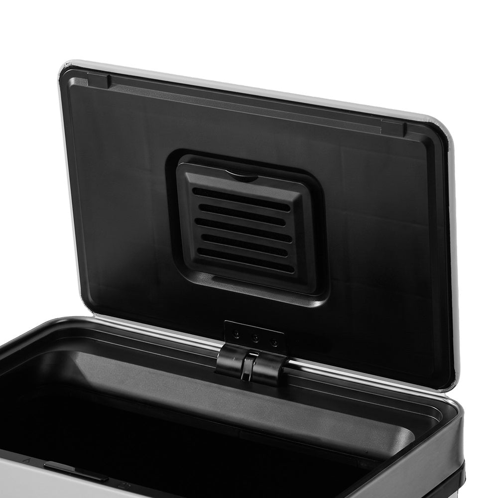 75L Motion Sensor Bin Stainless Steel Kitchen | Simpledeals