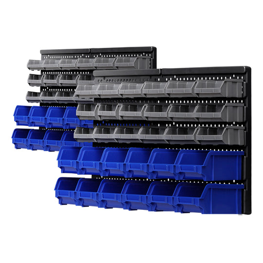 Wall Mounted Storage Bin Rack Tools Garage Organiser Shed