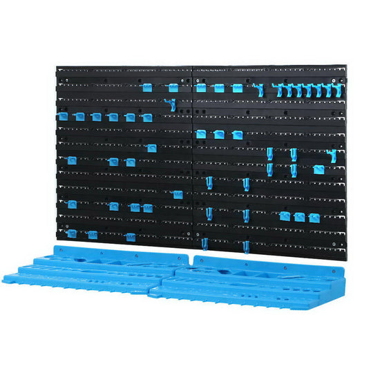 54-Bin Wall Mounted Storage Rack for Tools Organization - Giantz Spanner Holder Wrench