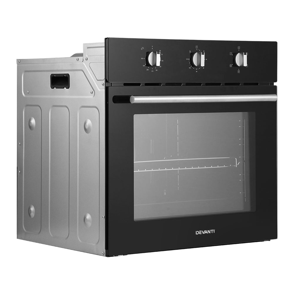 Devanti 60cm Built-In Electric Wall Oven with Convection and Grill Functions