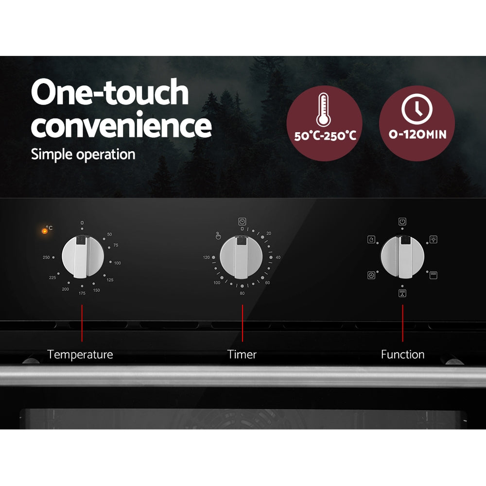 60cm Electric Built-In Wall Oven Stainless Steel Kitchen Appliance