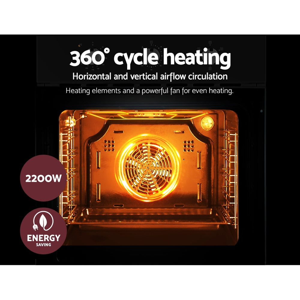 60cm Electric Built-In Wall Oven Stainless Steel Kitchen Appliance