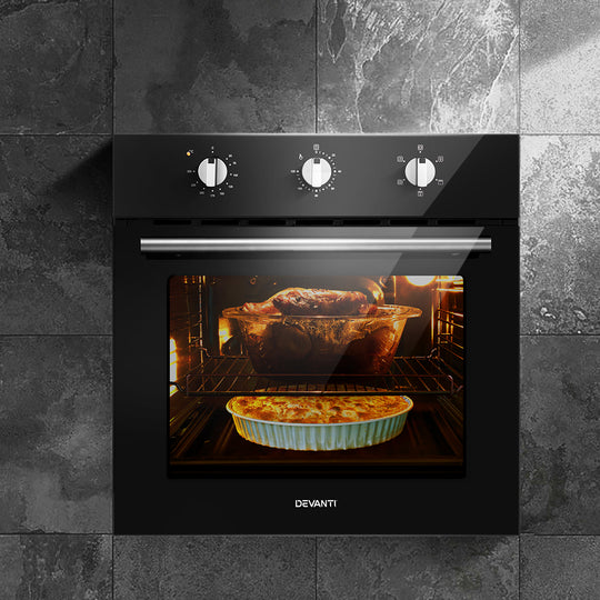 60cm Electric Built-In Wall Oven Stainless Steel Kitchen