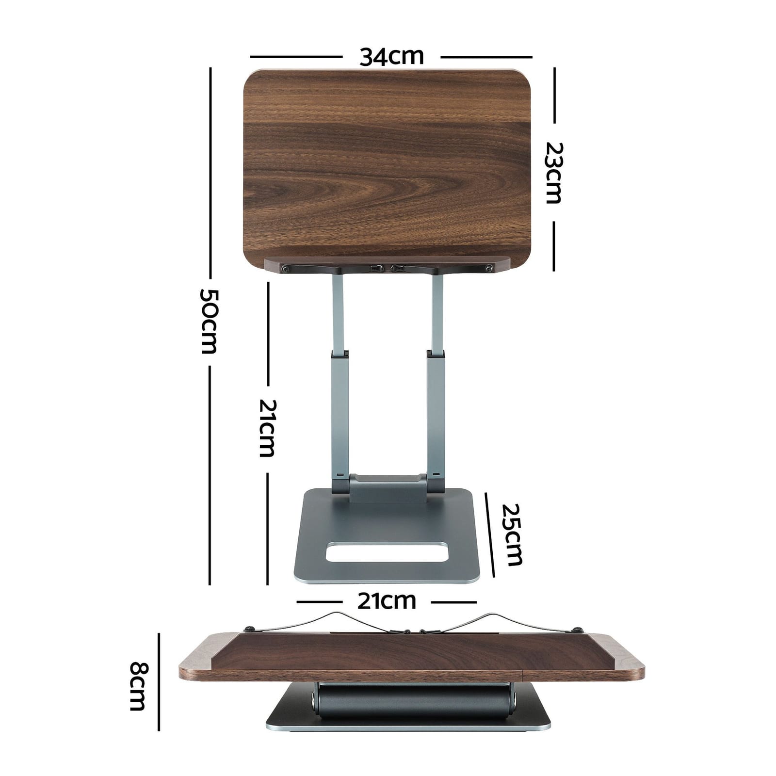 Telescopic Book Holder Oak Adjustable king