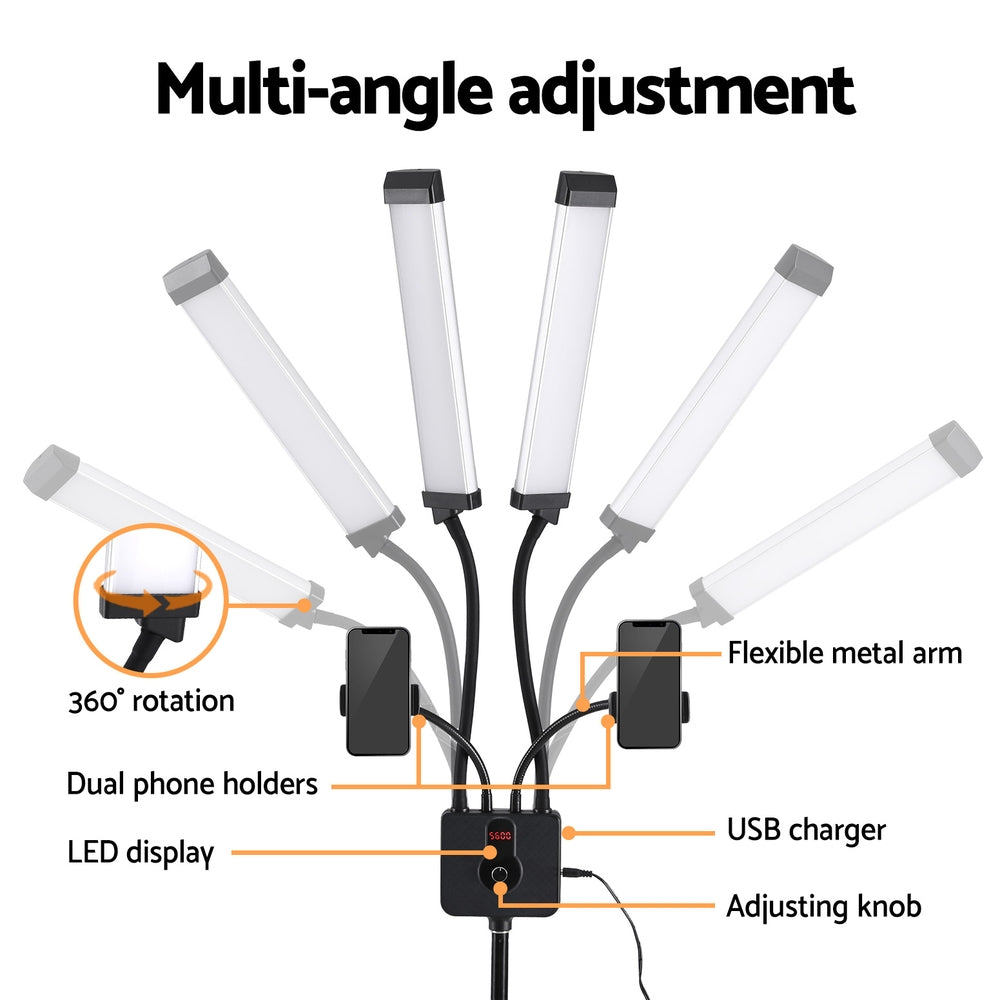 LED Beauty Light for Makeup Tattoo Eyelash Extensions Salon Spa Studio with Makeup Mirrors