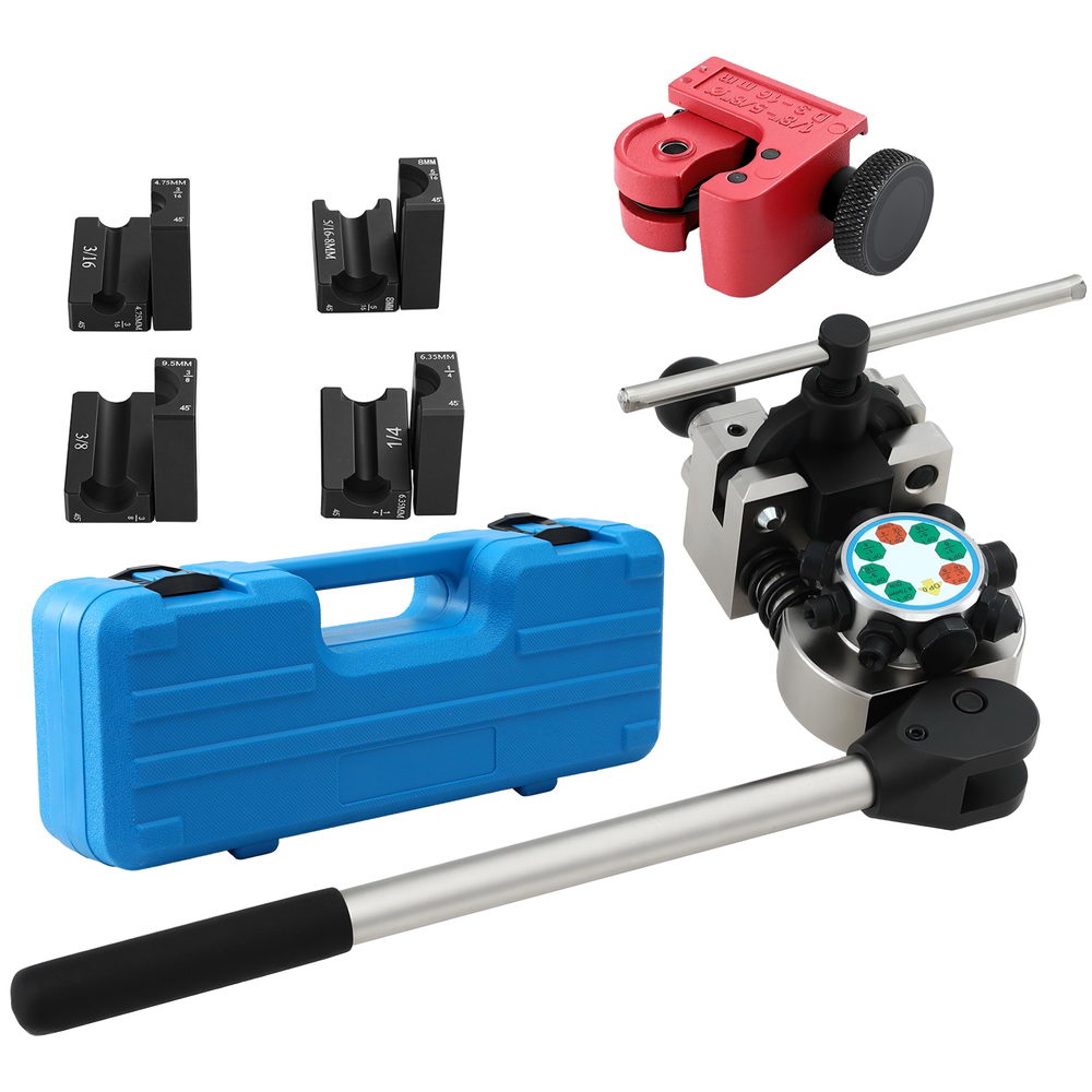 Hand Tools - Brake Line Flaring Tool Kit for 3/16-3/8 inch Tubing with Cutter