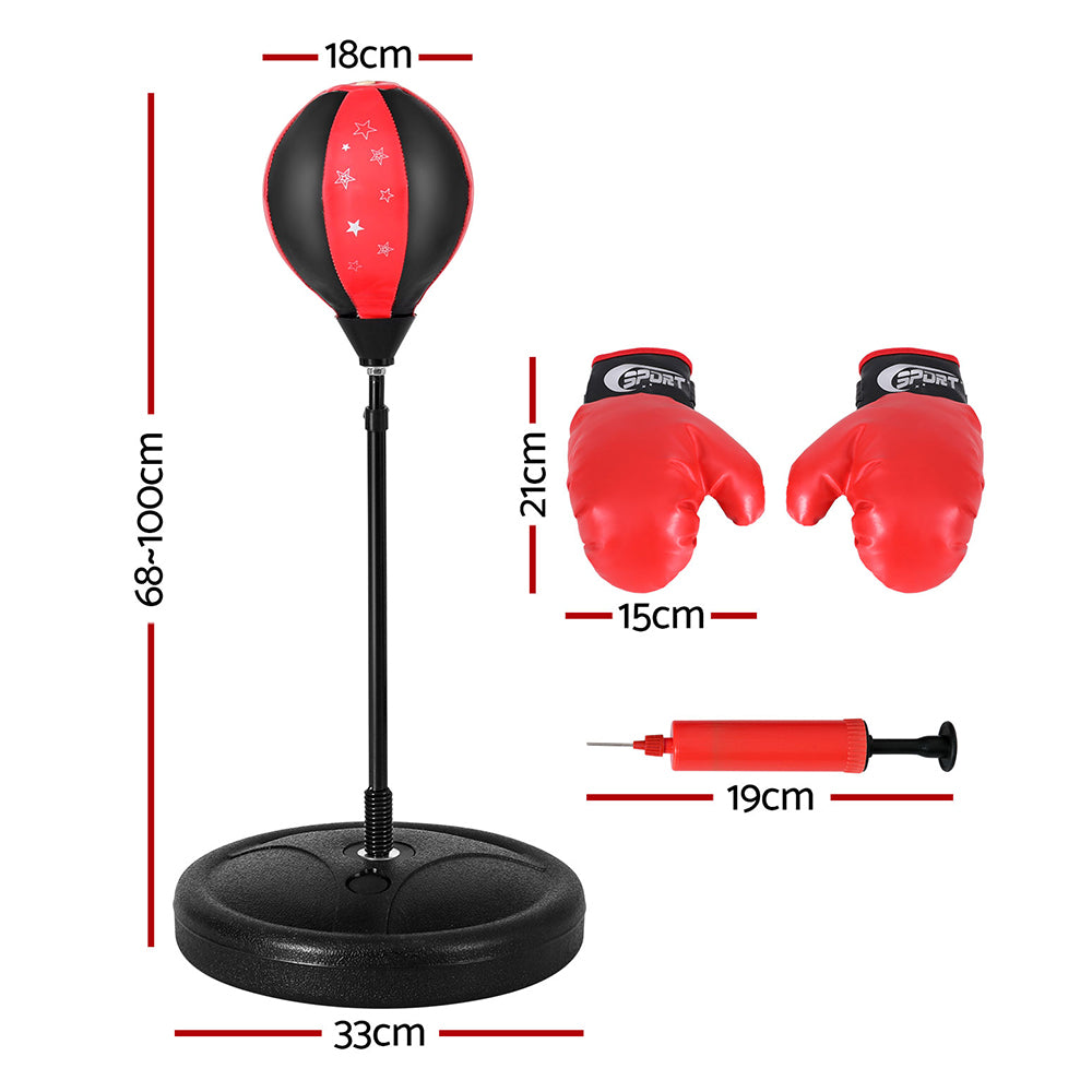 Punching Boxing Bag Stand Set Gloves with Pump Height Adjustable | Boxing & Martial Arts