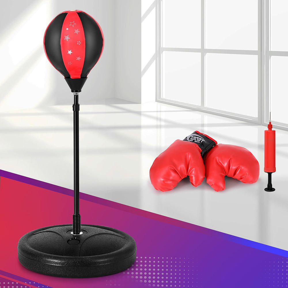 Punching Boxing Bag Stand Set Gloves with Pump Height Adjustable with Boxing & Martial Arts
