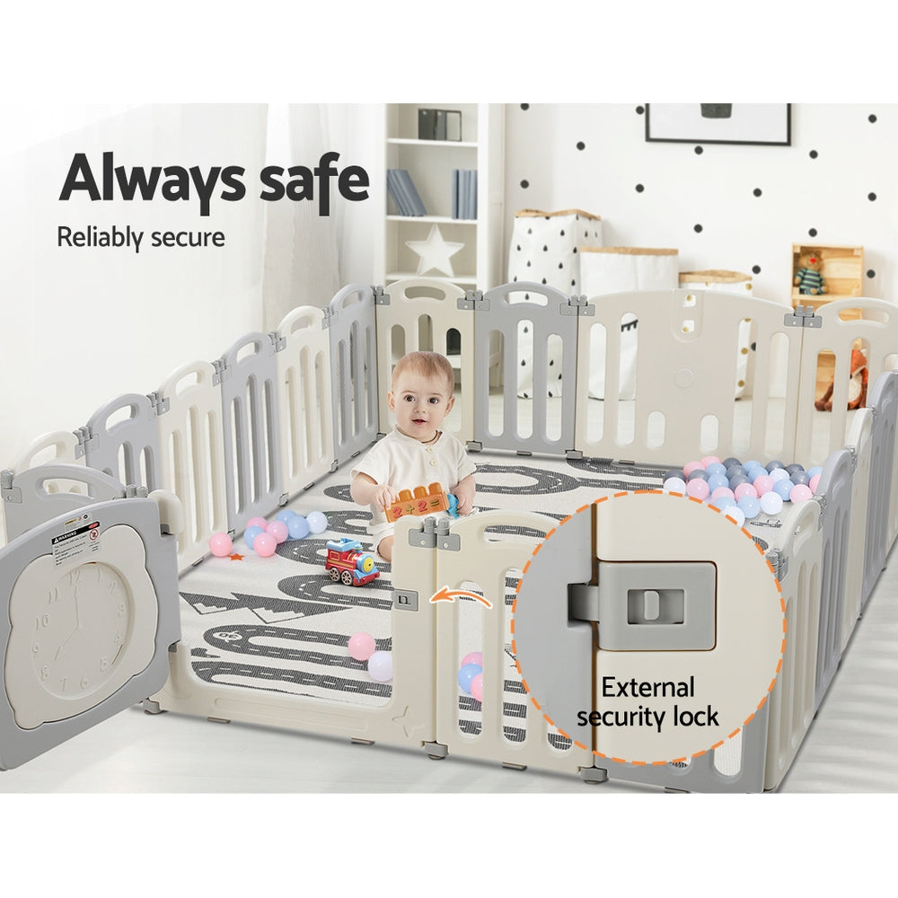 Unleash Fun and Safety with our Foldable 20-Panel Baby Playpen
