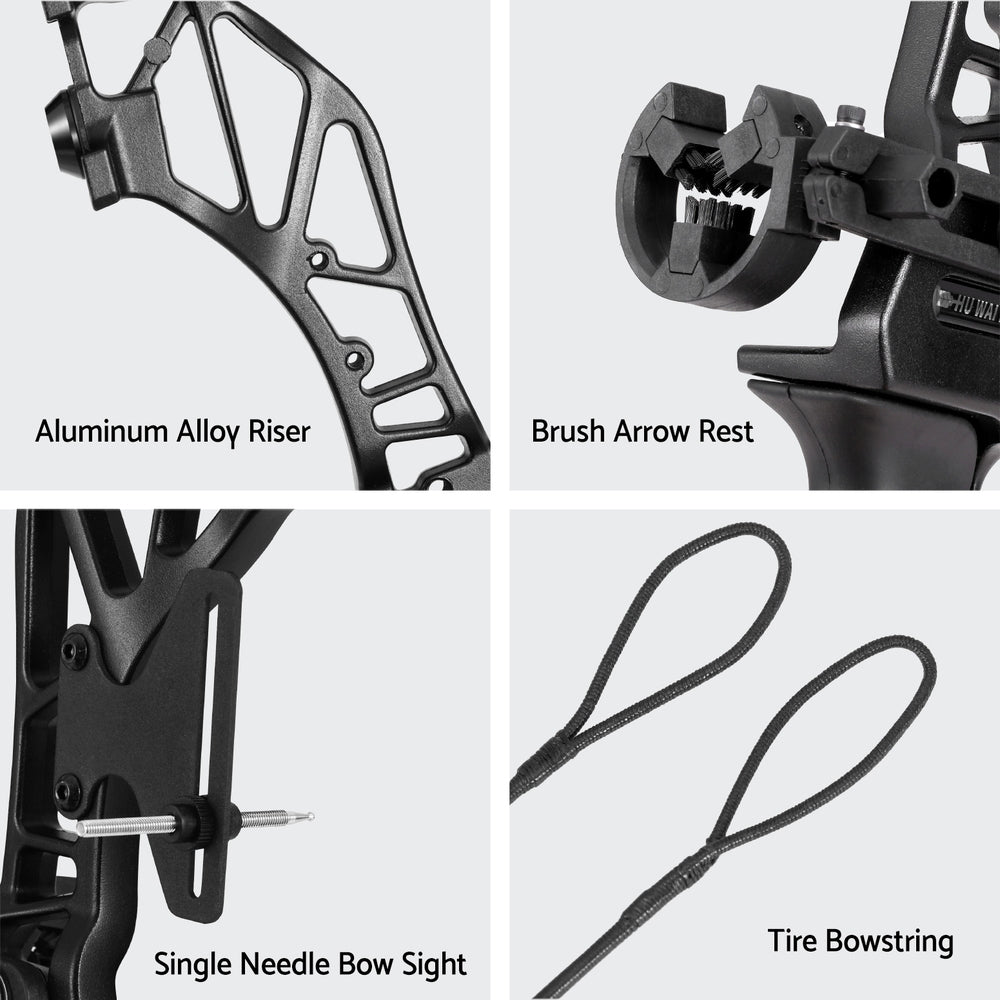 55lbs Bow Arrow Set Recurve Takedown Archery Hunting Green, Green colour
