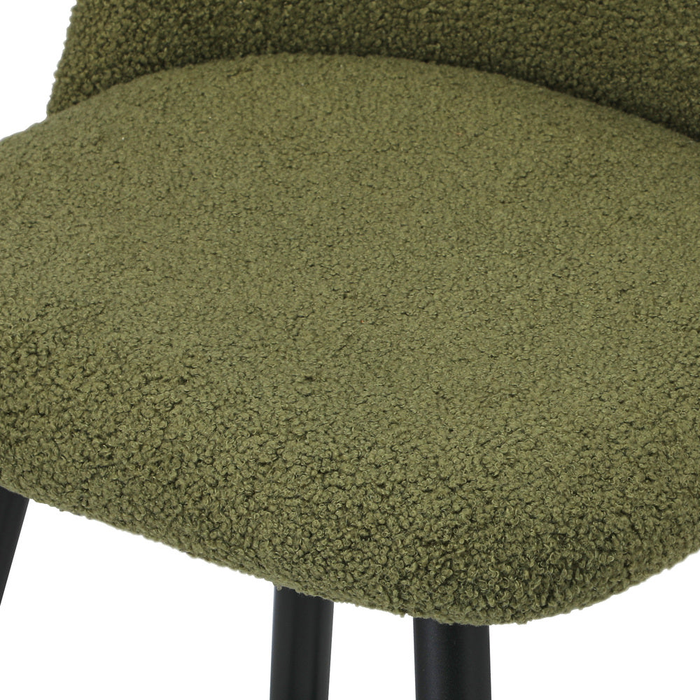 Bar Stools Kitchen Counter Stool Boucle Padded