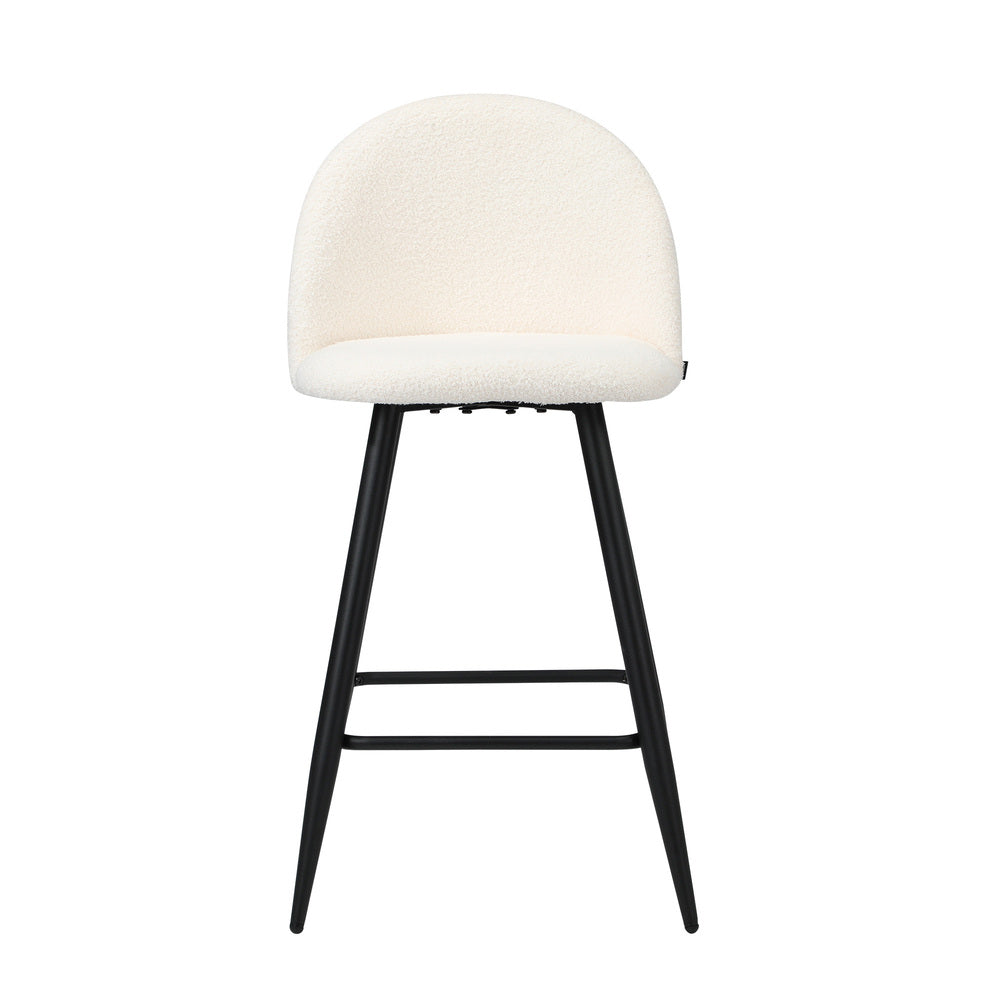 Bar Stools Kitchen Counter Stool Boucle Padded