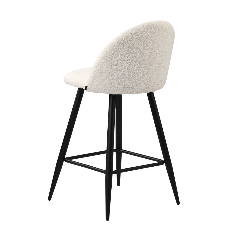 Bar Stools Kitchen Counter Stool Boucle Padded