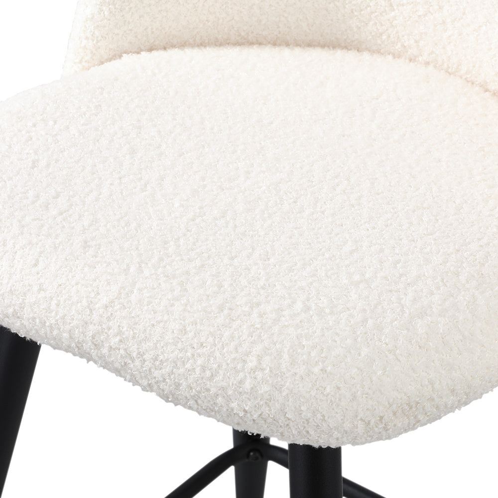 Bar Stools Kitchen Counter Stool Boucle Padded