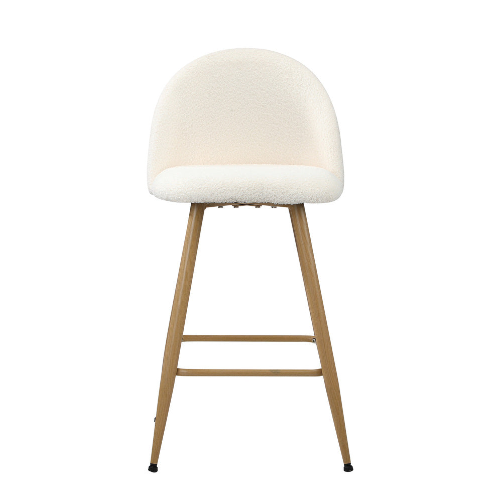Bar Stools Kitchen Counter Stool Boucle Padded