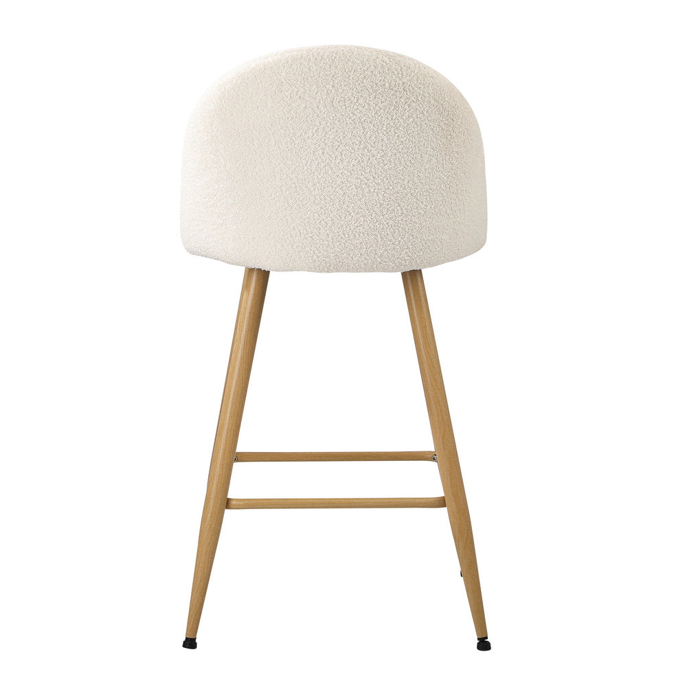Bar Stools Kitchen Counter Stool Boucle Padded