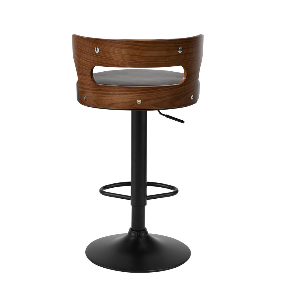 Swivel Bar Stools PU Leather Set of 2 | Simpledeals