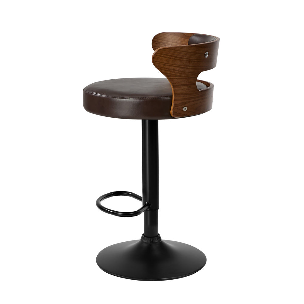 Swivel Bar Stools PU Leather Set of 2 | Simpledeals
