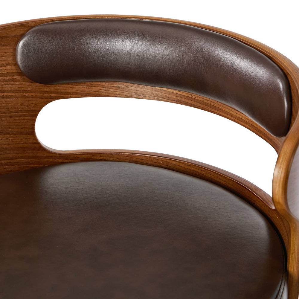 Swivel Bar Stools PU Leather Set of 2 | Simpledeals