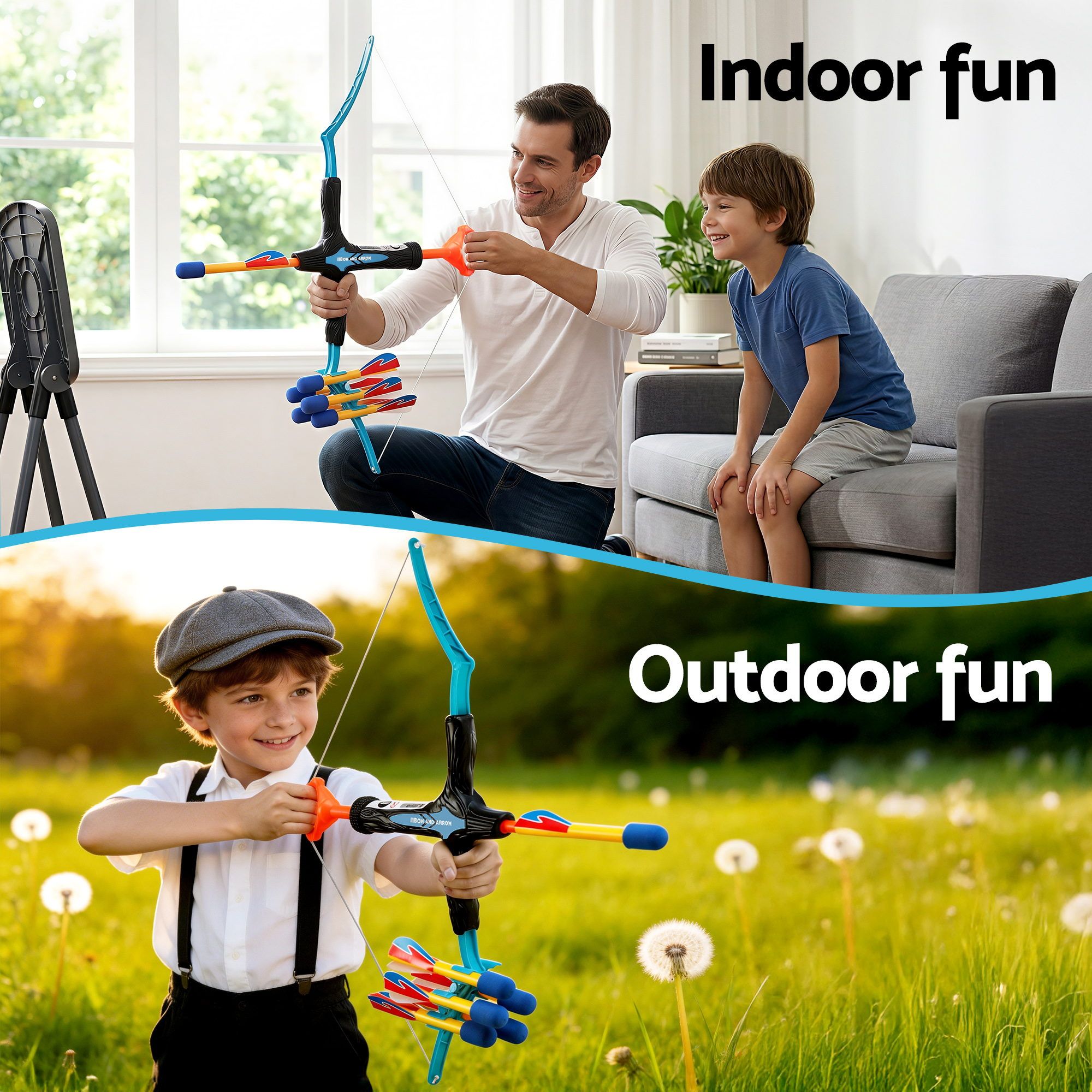 Kids Bow Arrow Set Archery Toy 6 Arrows | Simpledeals