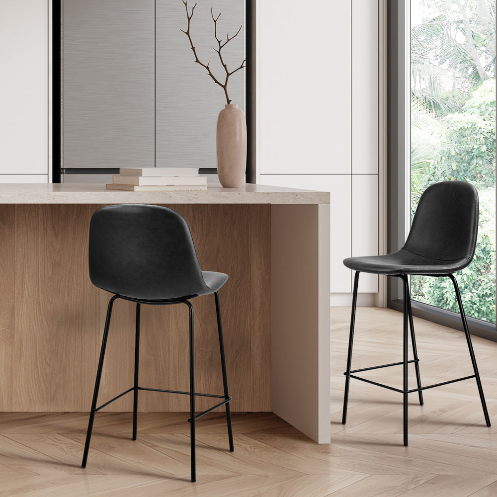 Bar Stools Kitchen Dining Chair PU Leather