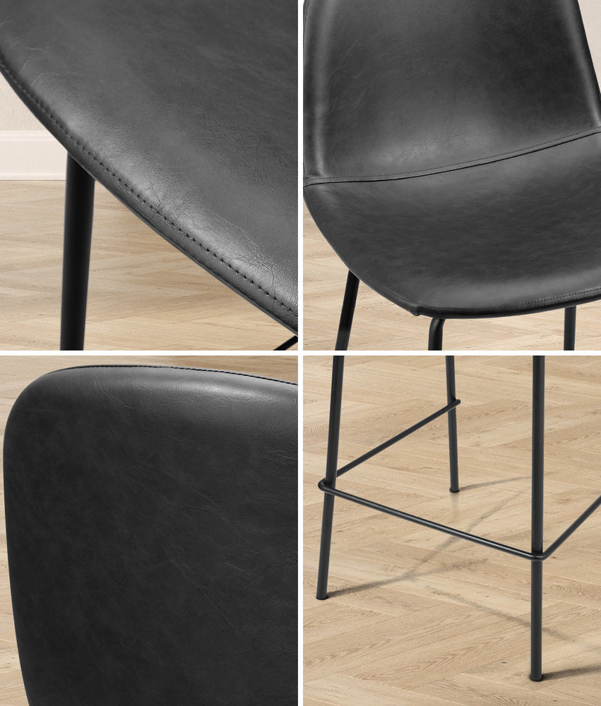 Bar Stools Kitchen Dining Chair PU Leather