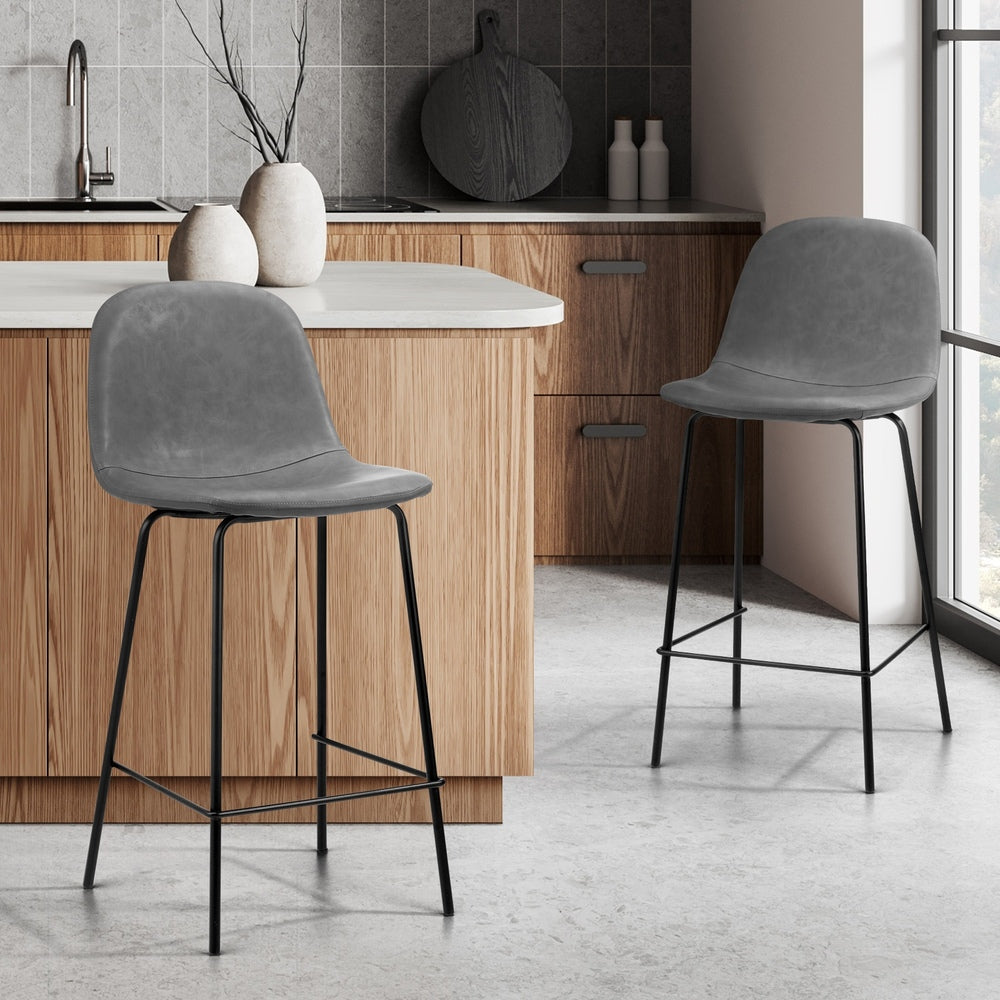 Bar Stools Kitchen Dining Chair PU Leather