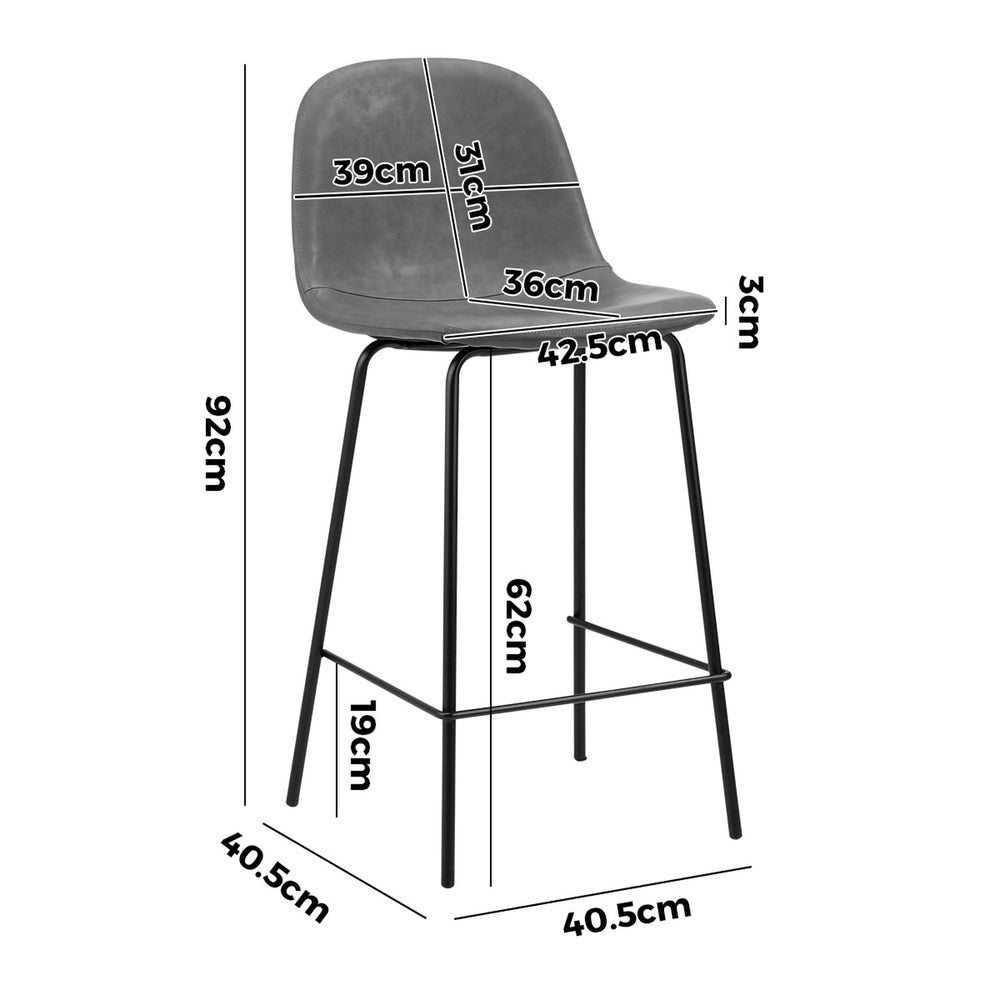 Bar Stools Kitchen Dining Chair PU Leather