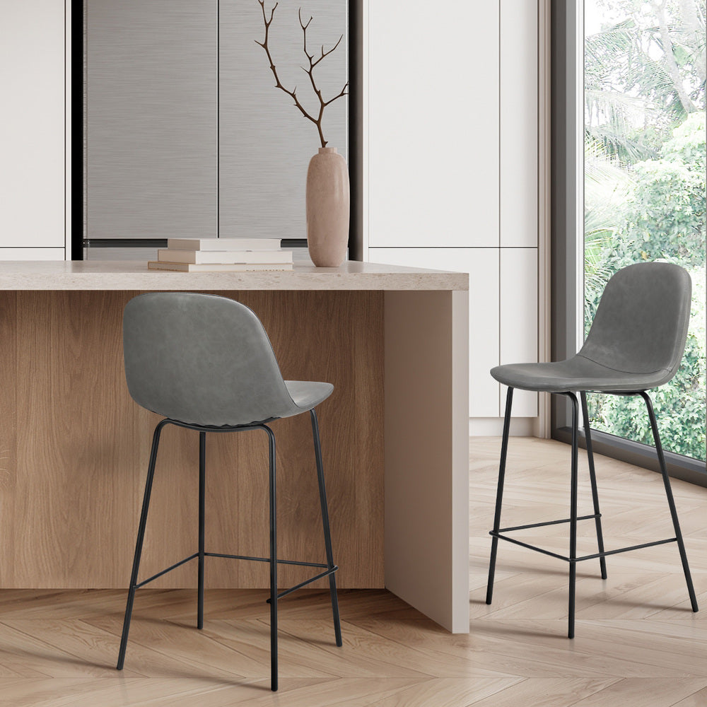 Bar Stools Kitchen Dining Chair PU Leather