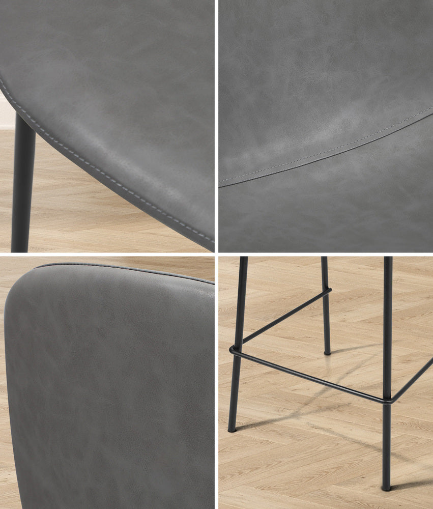 Bar Stools Kitchen Dining Chair PU Leather