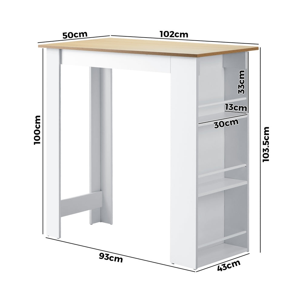 Bar Table Dining Storage Shelf Wine Rack