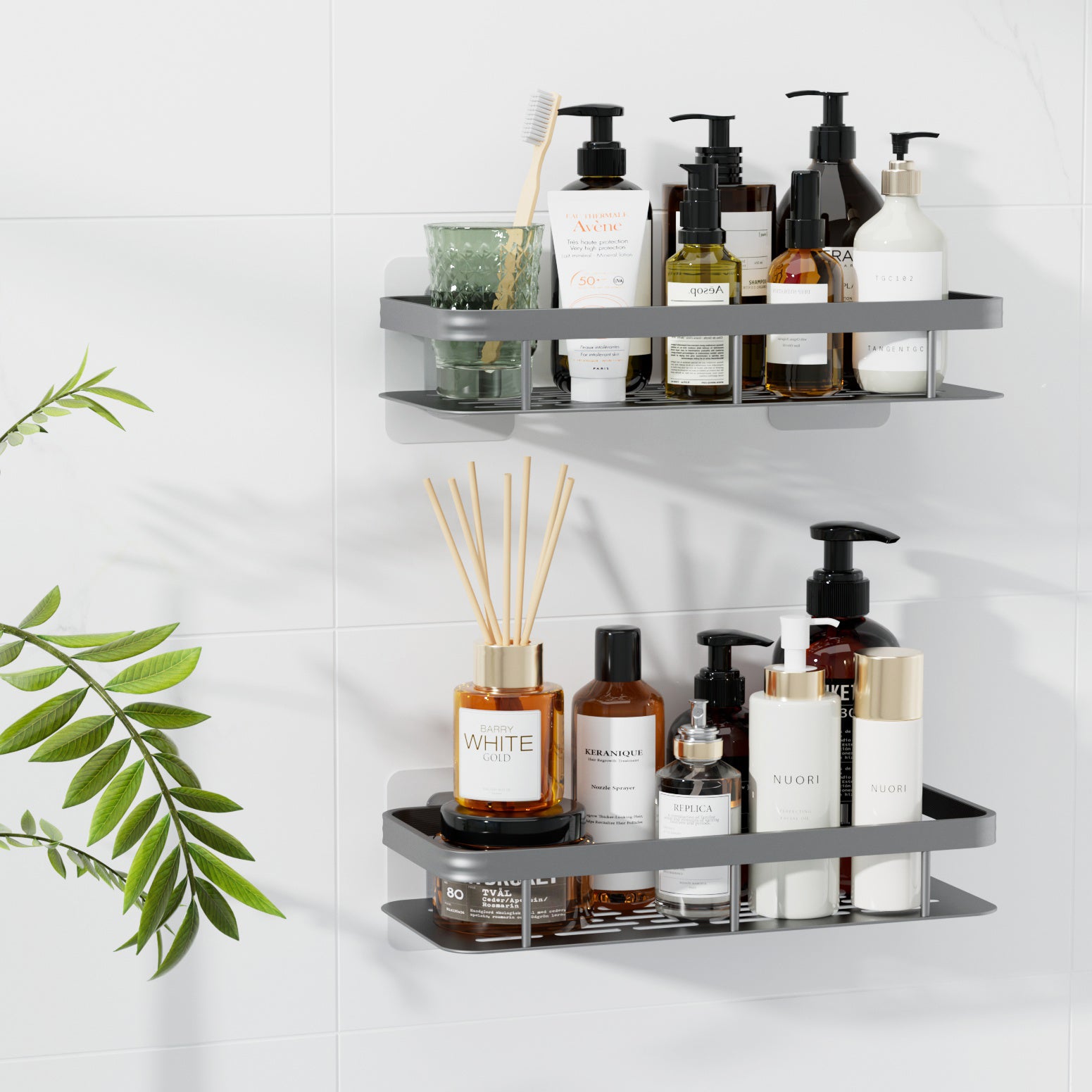 2 Packs Bathroom Shelf Corner Storage Rack